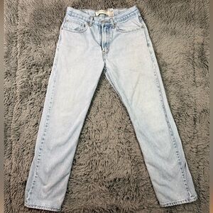 Levi’s 505 Jeans Men 31x32 Light Wash Vintage Distressed Regular Fit Denim